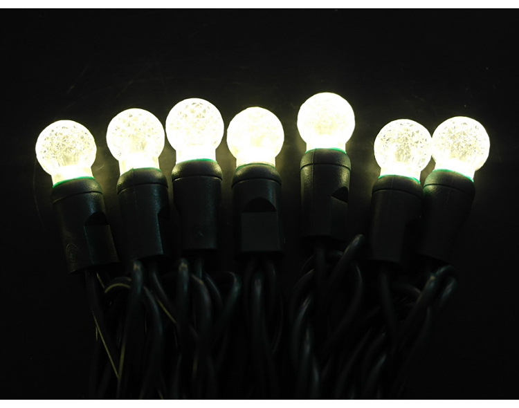 The manufacturer supplies waterproof spherical LED injection type light strings, outdoor LED Christmas tree and home decoration light strings pic 6