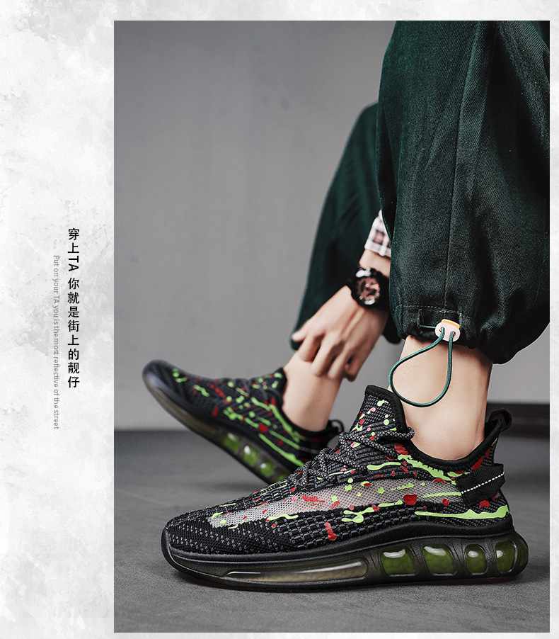 爆米花椰子鞋飞织布透气运动鞋春夏季休闲旅游男鞋时尚潮流跑步鞋详情22