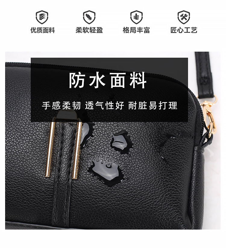 软皮妈妈包女2025新款时尚韩版简约单肩挎包女士手提包详情3