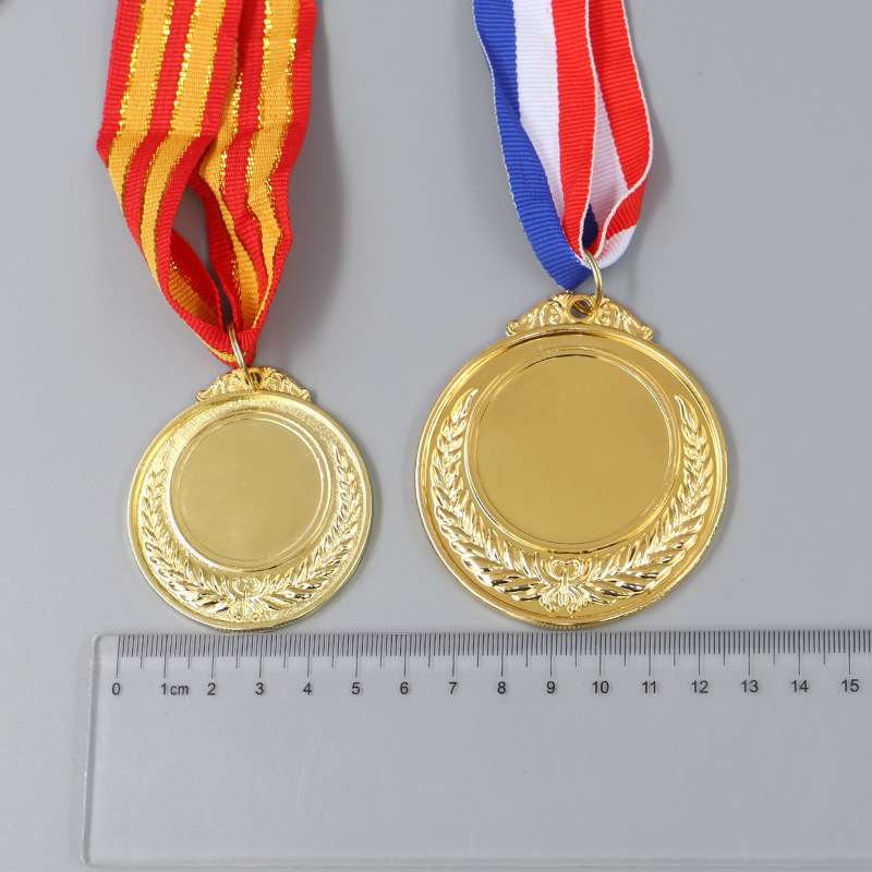 Ready-made universal metal MEDALS, marathon race wheat ear MEDALS, customized school sports meeting competition, kindergarten pic 12