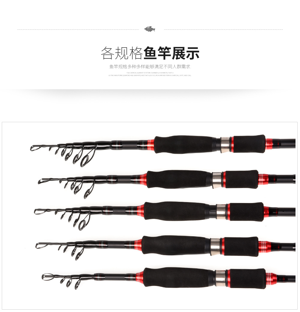 27772 LEO/ Leou [Retractable Lull Rod] Portable short-section retractable sea fishing rod and fishing gear wholesale export pic 16