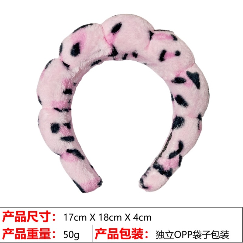 欧美跨境爆款高颅顶发饰女洗脸沐浴云朵海绵发箍化妆卸妆束发头箍详情67