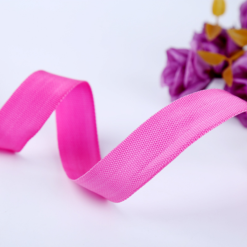 Wholesale of 600D plain weave encrypted edge straps, textile accessories, shoes and bags, 2.2cm colored webbing pic 6