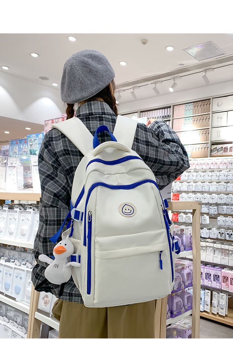 2023新款书包女生高中生双肩包大学生男初中小学生大容量旅行背包详情8