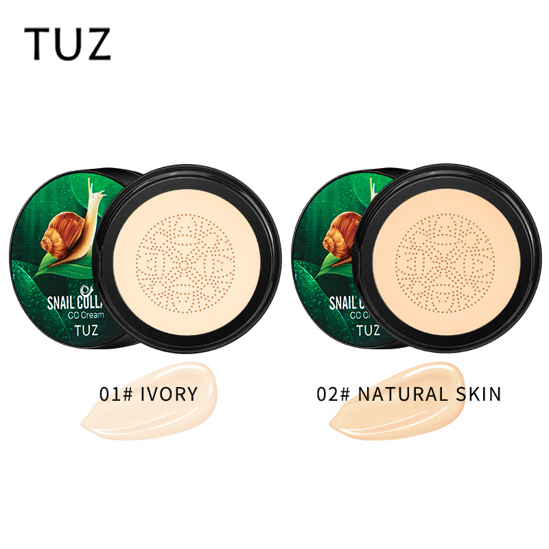 TUZ0214 Snail Collagen CC Cream, Mushroom Head Cushion BB Cream Foundation, Concealing and Brightening, Foreign Trade English pic 3