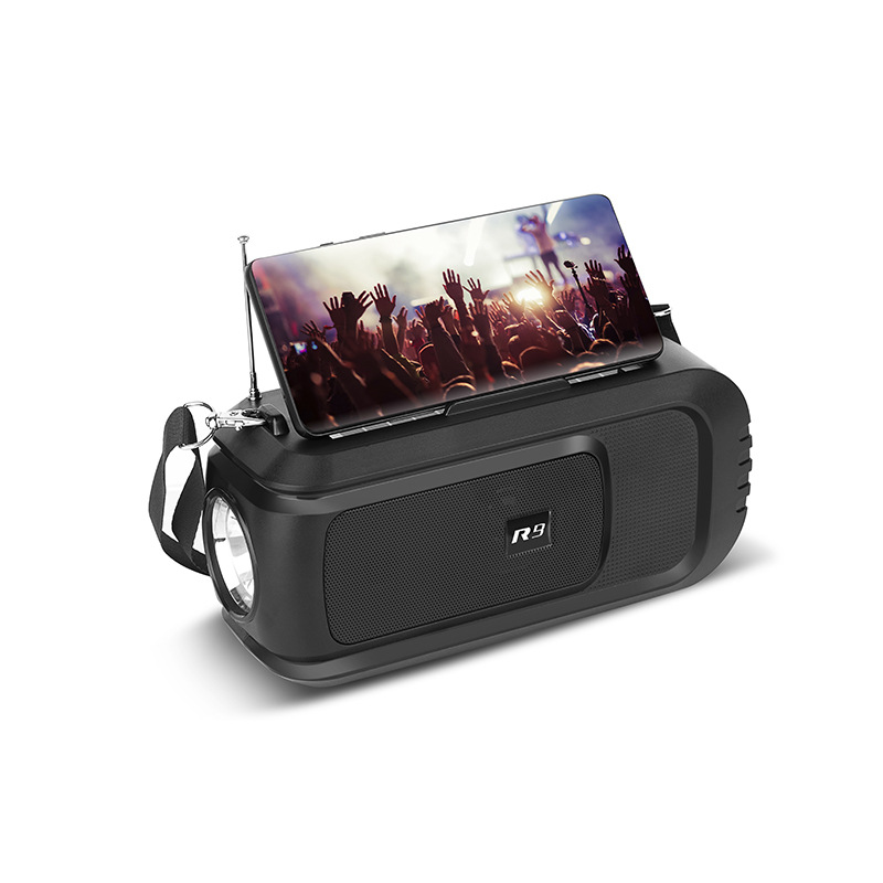 R9蓝牙音响低音炮大音量电脑户外家用插卡FM收音机手机支架无线音箱详情10