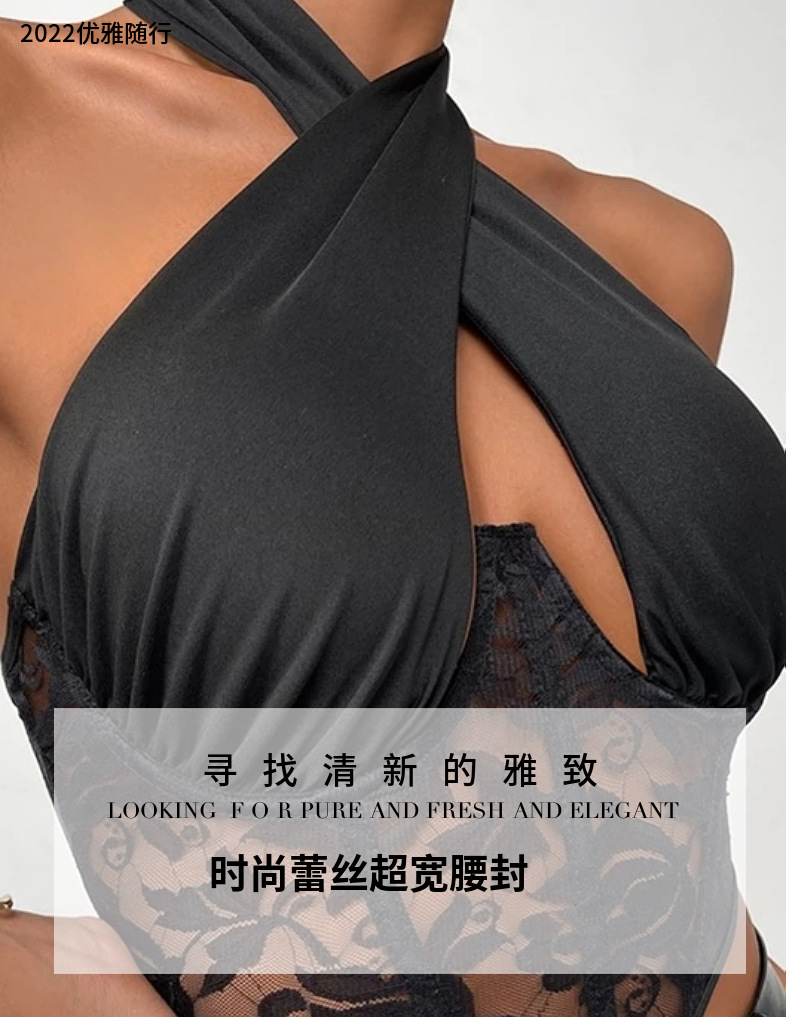 女士腰封外搭外穿黑色背带束腰性感背心装饰潮流朋克风吊带配衣服详情1