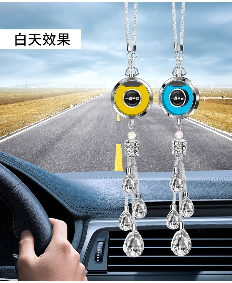 High-end car perfume pendant, luminous car perfume pendant, new crystal aroma diffuser pendant, car perfume pendant, perfume pendant, decorative pendant pic 21