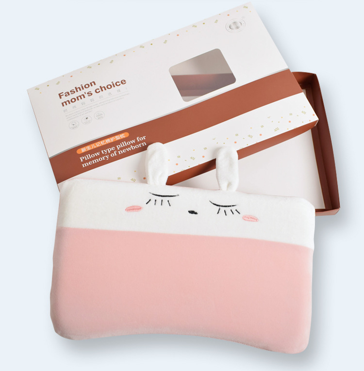 New rectangular baby-shaped pillow for 1-3 years old, detachable and washable. Customized upgraded hydrophilic cotton baby pillow pic 18