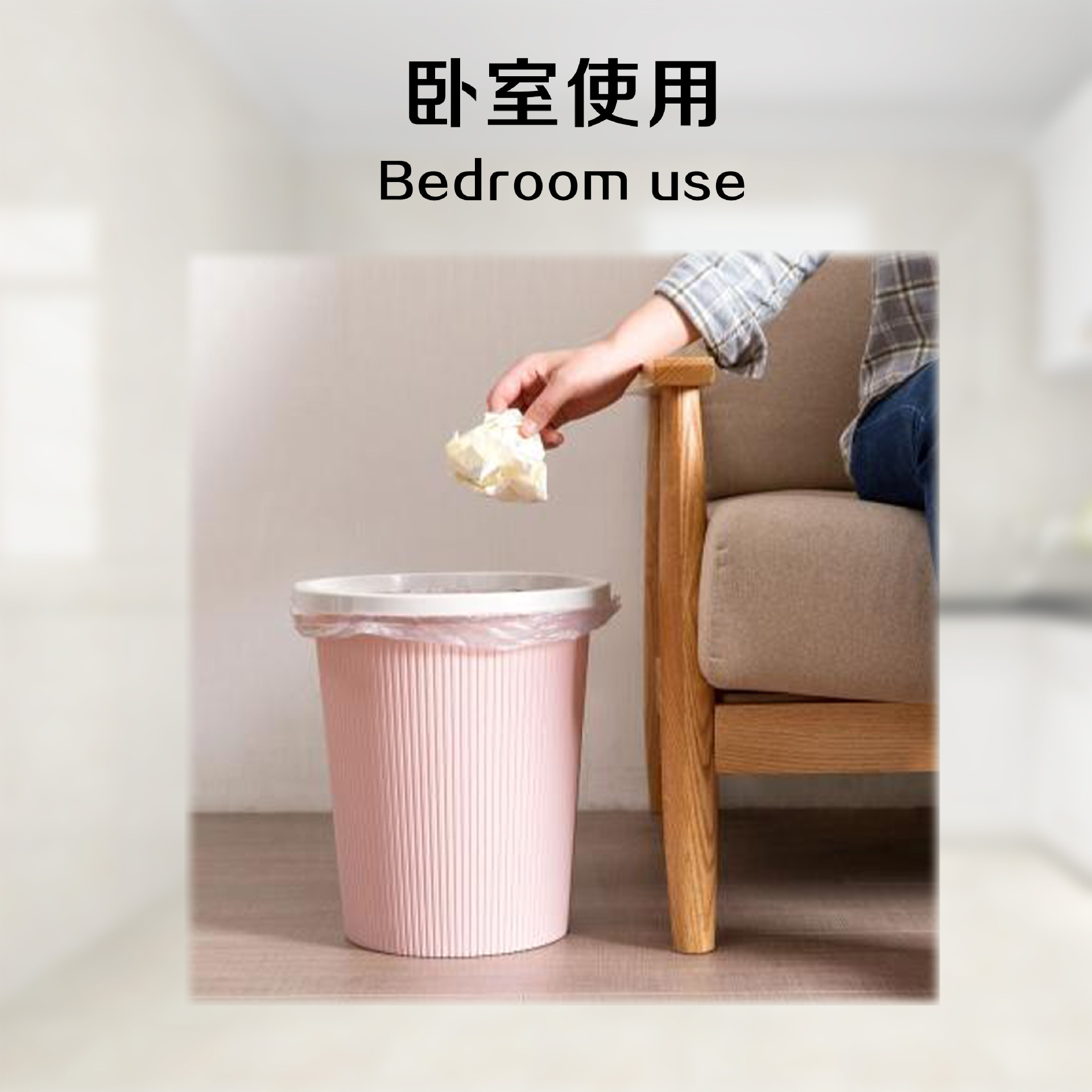 Wholesale manufacturer of large quantities of drawstring garbage bags for household kitchen, thickened colored garbage bags, hand-held plastic bags pic 5