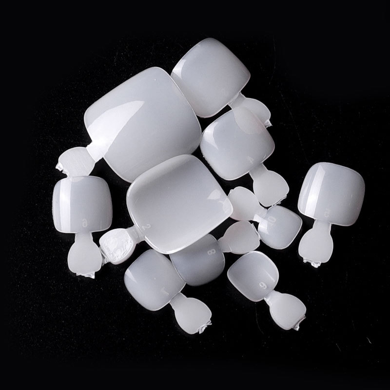 Cross-border best-selling nail art pieces, toenails, false nail patches, 500-piece set, natural color nail pieces manufacturer wholesale shanilak pic 7