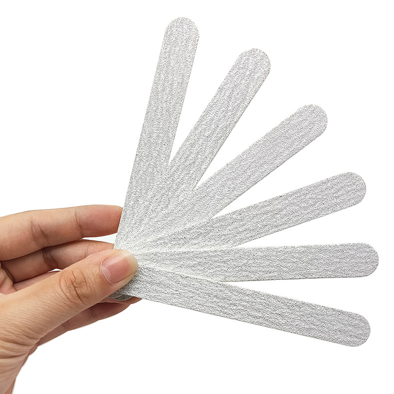 Short, straight wood veneer file, sandpaper, nail shaping, dust and sand, professional manicure 12.7, nail grinding and sanding shanilak pic 9