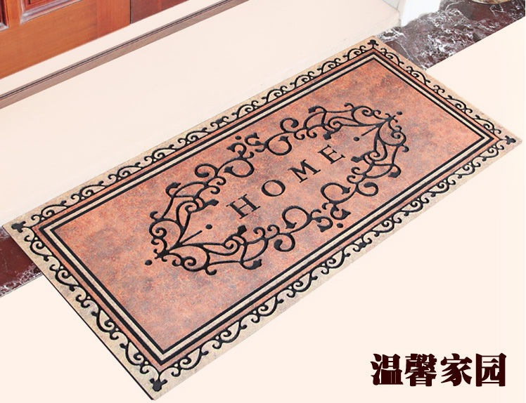 欧式大门口地垫入户门垫半圆形室外门外橡胶塑料门前进门踩脚垫子详情25