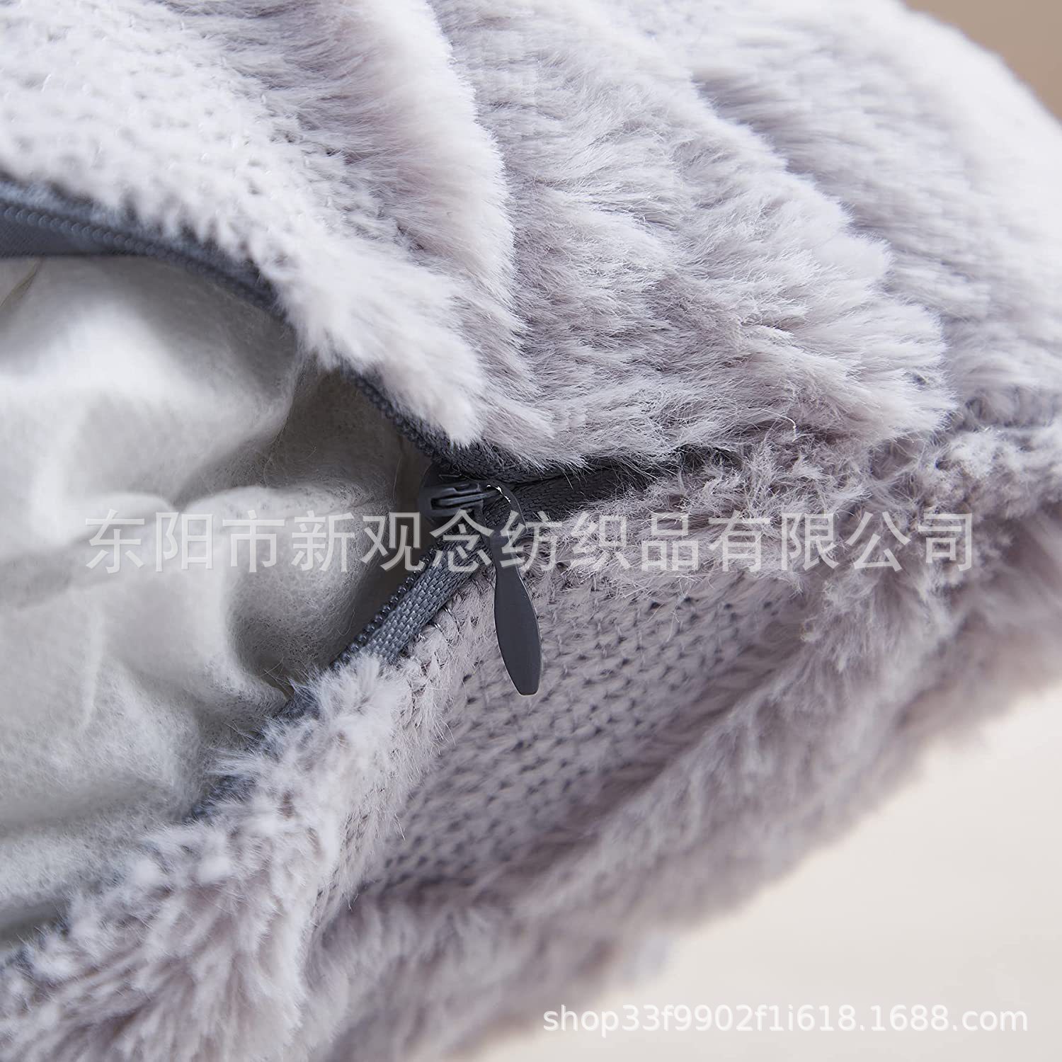 时尚简约波浪靠垫套 双面毛绒抱枕套 床头抱枕沙发靠垫厂家直销详情20