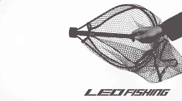 27984 LEO/ Leou [Aluminum Alloy Quick Folding Flying Fishing Hand-Drawn Net] Fly Fishing Fishing Net and Fishing Gear Net pic 1