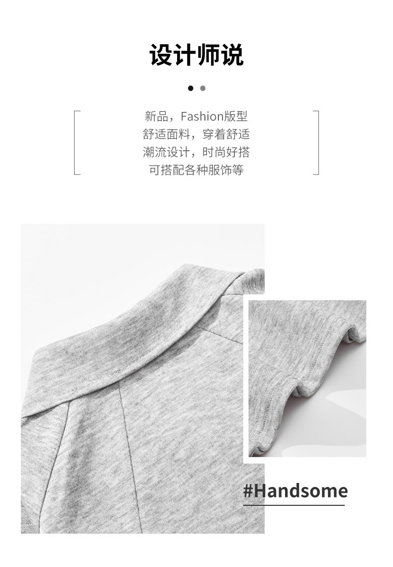 Crossover americano hombre sudadera 2024 primavera/otoño pound solapa holgada color sólido casual manga larga tops hombres tendencia pic 2
