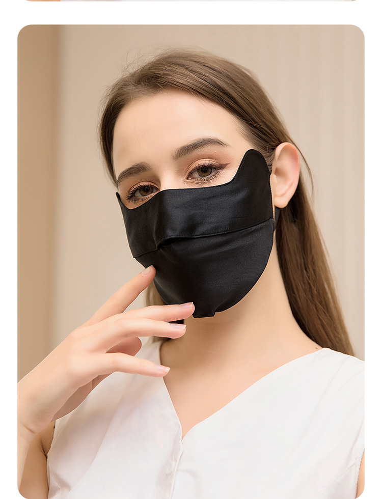 真丝口罩女防紫外线透气防晒面罩桑蚕丝脸罩护眼角全脸防护夏遮阳详情20