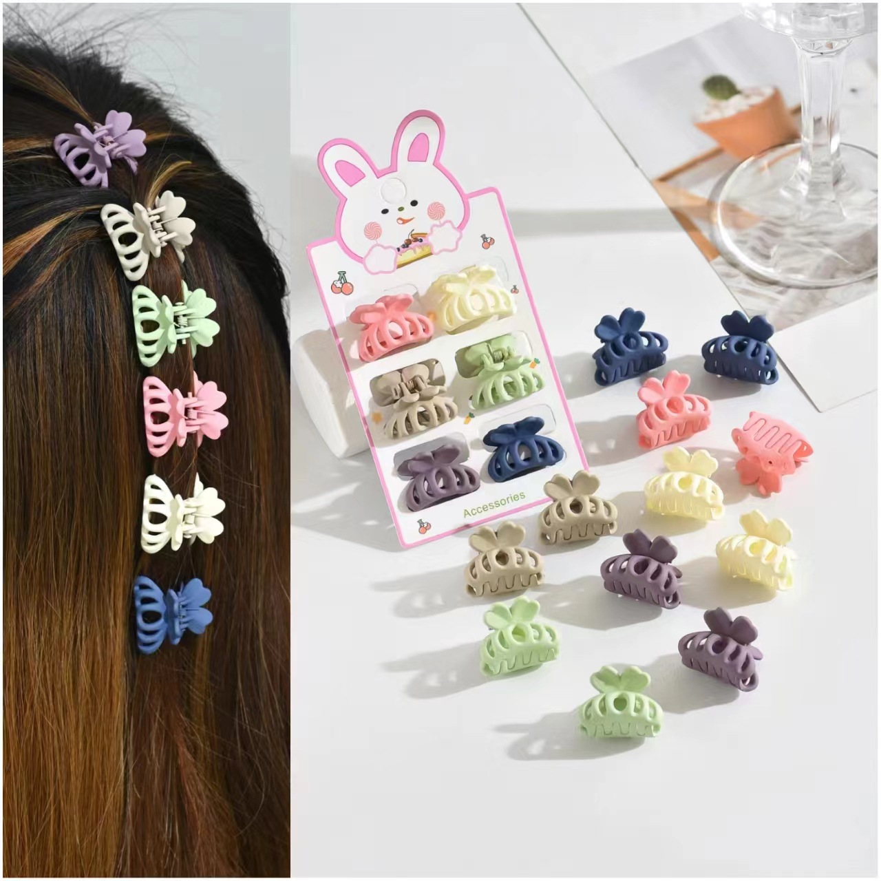 2.5cm迷你小夹子头饰侧边发夹公主头小号抓夹刘海夹韩版彩发饰女详情3