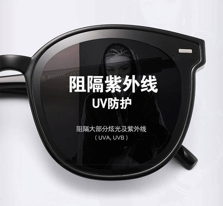 新款偏光防晒墨镜女高级感TR品质贴牌防紫外线非gm太阳镜一件代发详情10