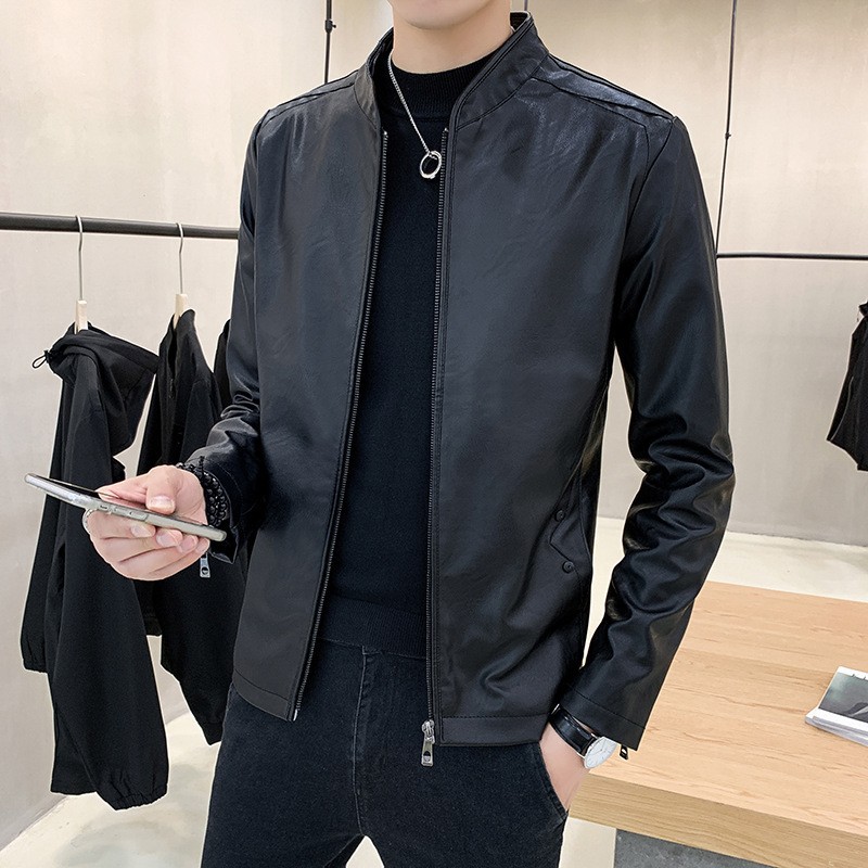 秋冬季新款夹克男款灯芯绒韩版休闲加绒中年翻领上衣男士外套男装详情5