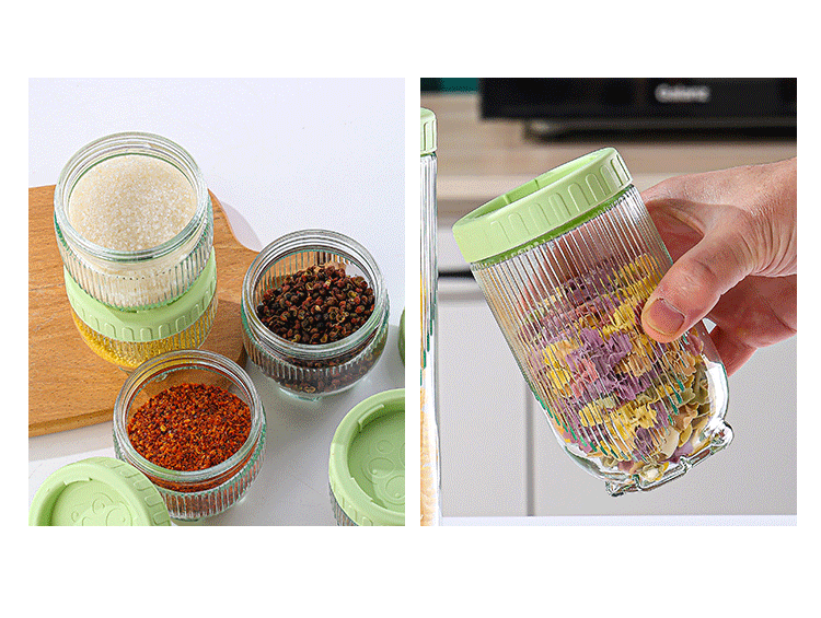 Cat paw sealed cans, stackable portable portioning cans, moisture-proof coarse grain storage boxes, dried fruit and nut storage cans pic 3