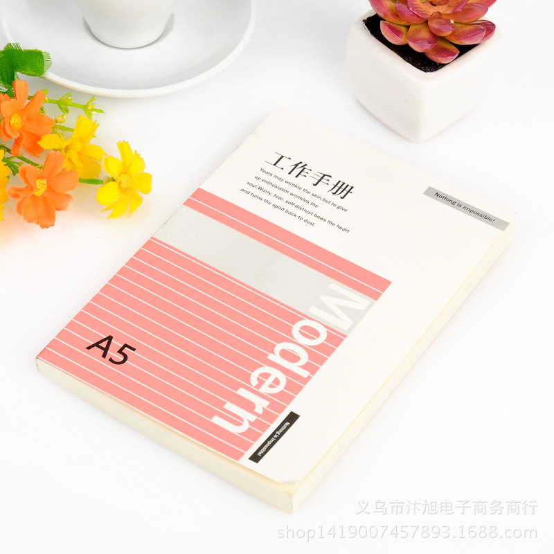 Wholesale wireless adhesive bound office and educational notebooks, 2-yuan store supply, creative business notebooks pic 12