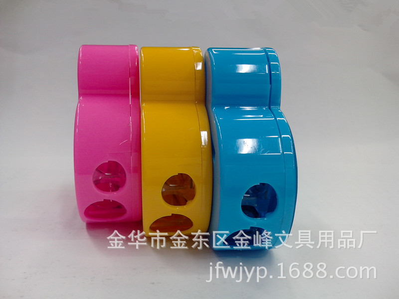 Mickey Mouse-shaped double-hole pencil sharpener, cute cartoon large and small hole pencil sharpener, creative manual pencil sharpener pic 8