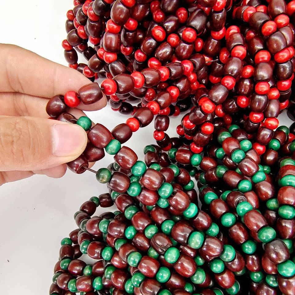 New colored beaded wood bracelet, wooden bracelet accessory, jewelry, exquisite bracelet, one-yuan and two-yuan small gift pic 5