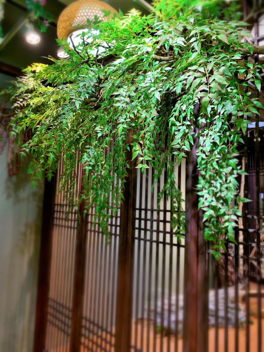 Simulated Nandina bamboo leaves and branches, wedding props, simulated leaves, artificial leaves, simulated branches, garden branches, simulated leaves pic 6