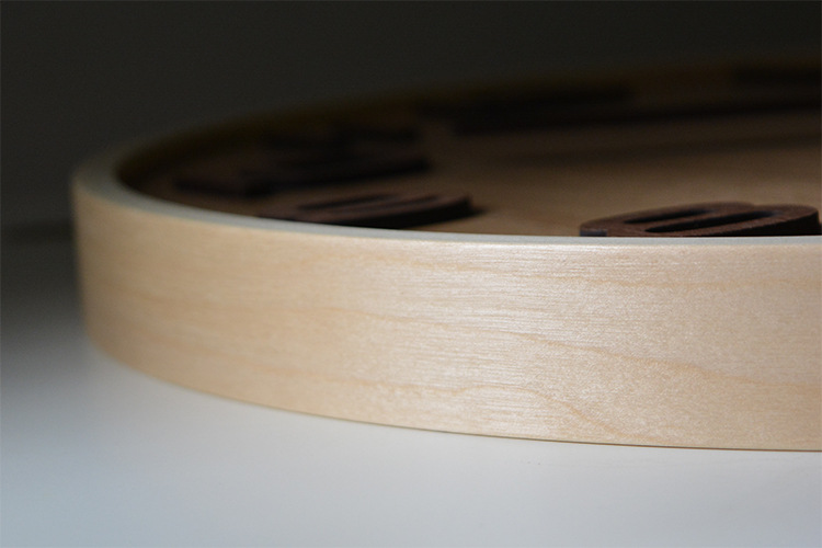 曲木挂钟:挪威森林数字款 静音曲木挂钟中国风潮新款 家居饰品钟详情6