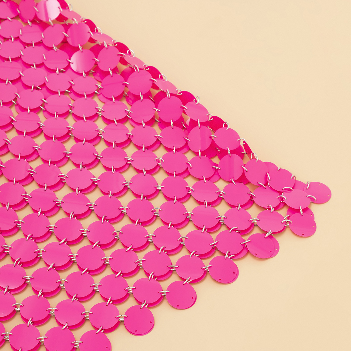 欧美跨境饰品 性感镂空亮片身体链女 夜店露背包臀鱼鳞片连衣裙详情18