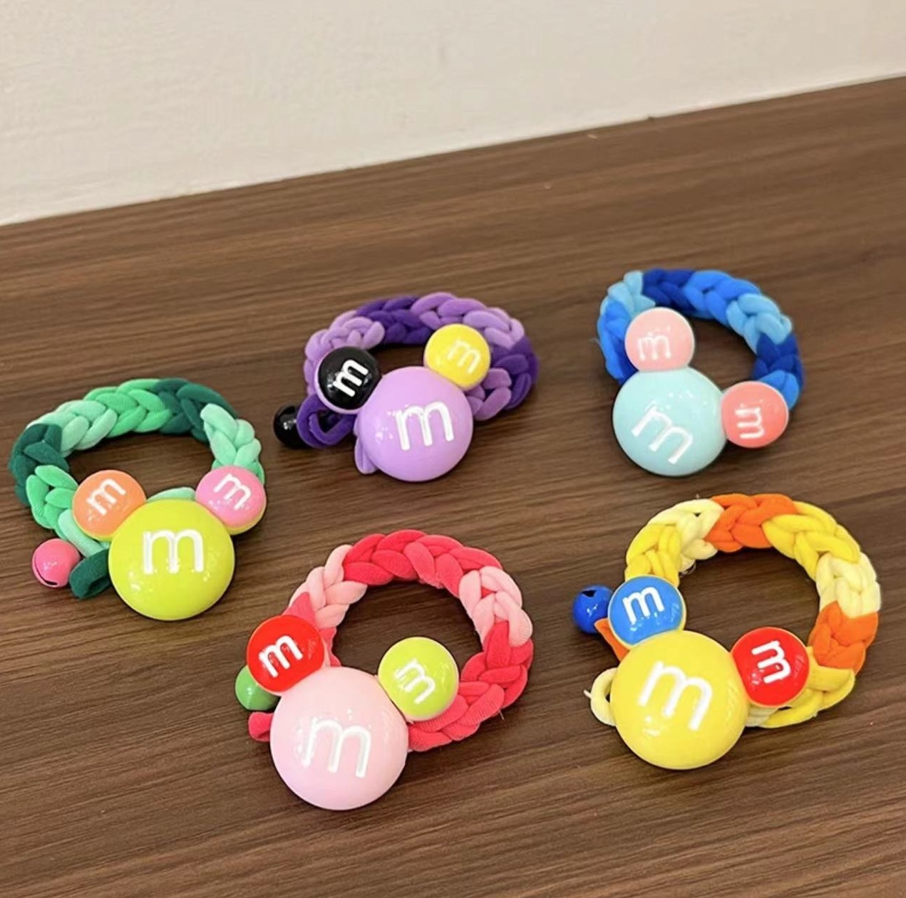可爱高弹力儿童发绳女扎头发皮筋多巴胺米奇手工发圈女不伤发头绳详情11