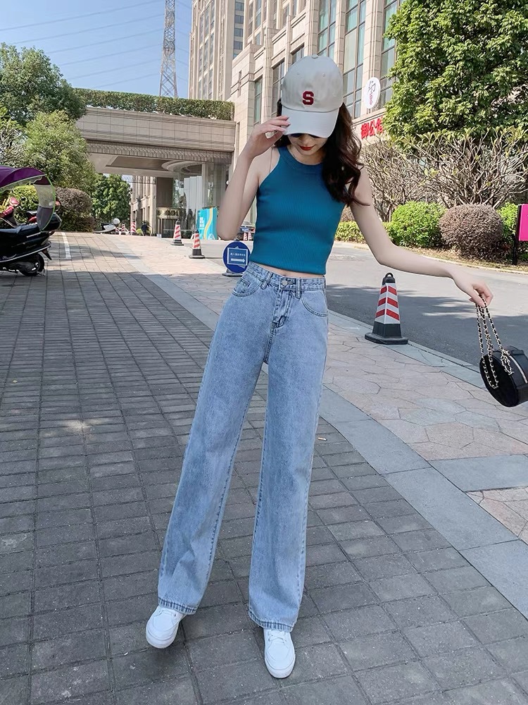 女装小整款阔腿裤拖地裤