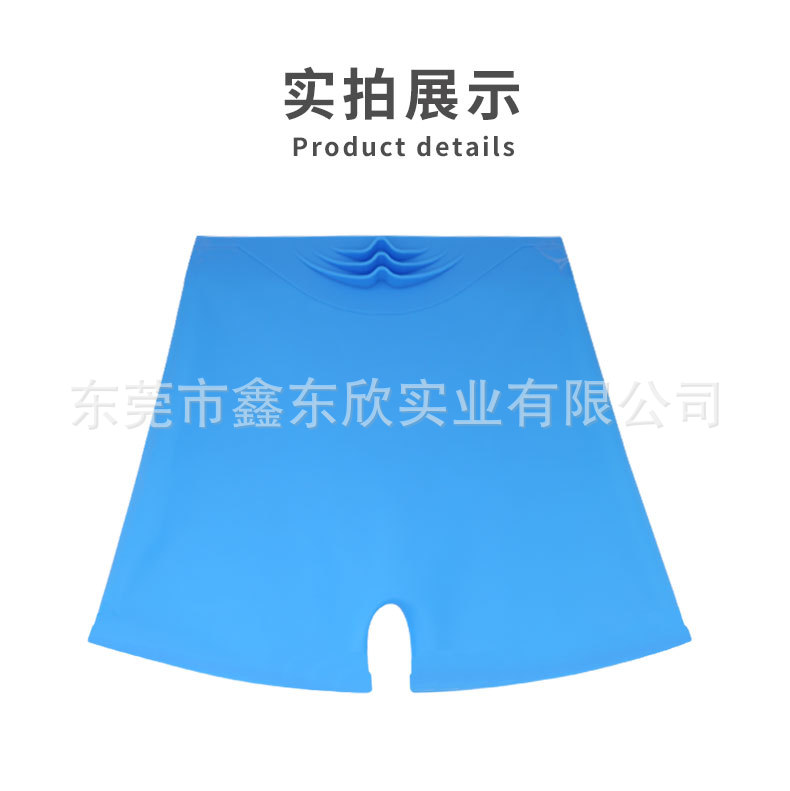 亚马逊爆款平角硅胶泳裤经期防漏安全裤三角硅胶内裤高弹力游泳裤详情15