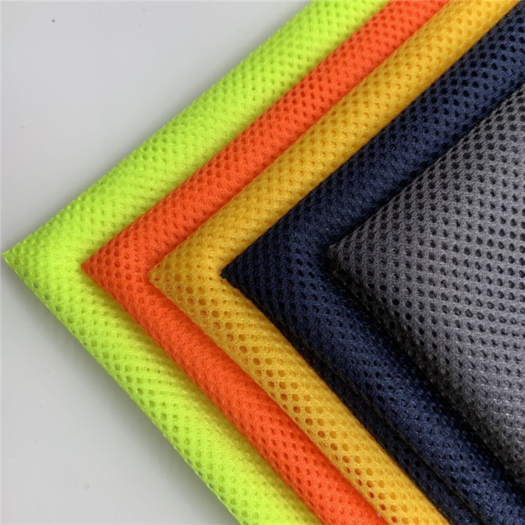 In-stock polyester hexagonal mesh fabric C003, three-hole and small-mesh lining fabric for luggage, handbags, sportswear and school uniforms pic 2