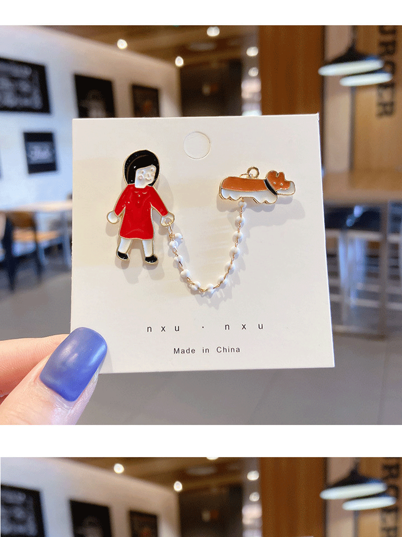 可爱日系卡通滴油胸针ins潮衣服包包挂件圣诞金属创意徽章小饰品详情10