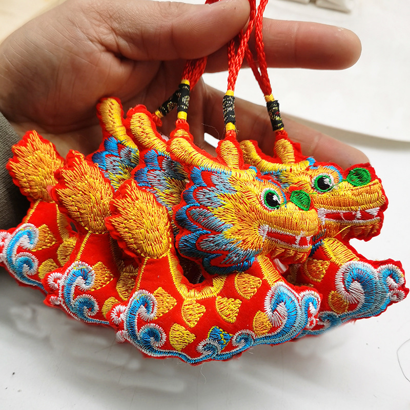 Flower accessories, hanging ornaments, small green dragon head, old and small brooms, sweeping away, broom, dustpan and dustpan combination set, cross-border pic 10