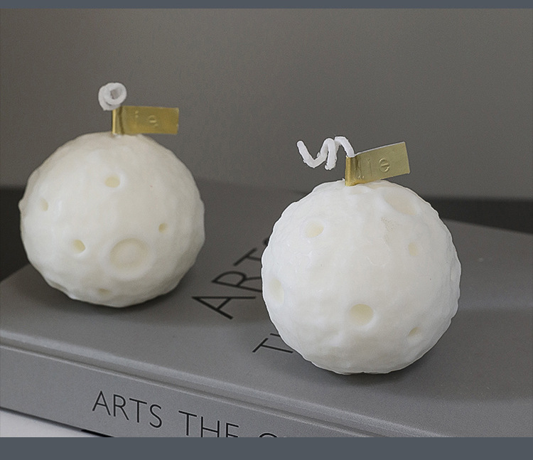 Moon scented candles, creative bedroom ornaments and souvenirs, spherical moon candles pic 22