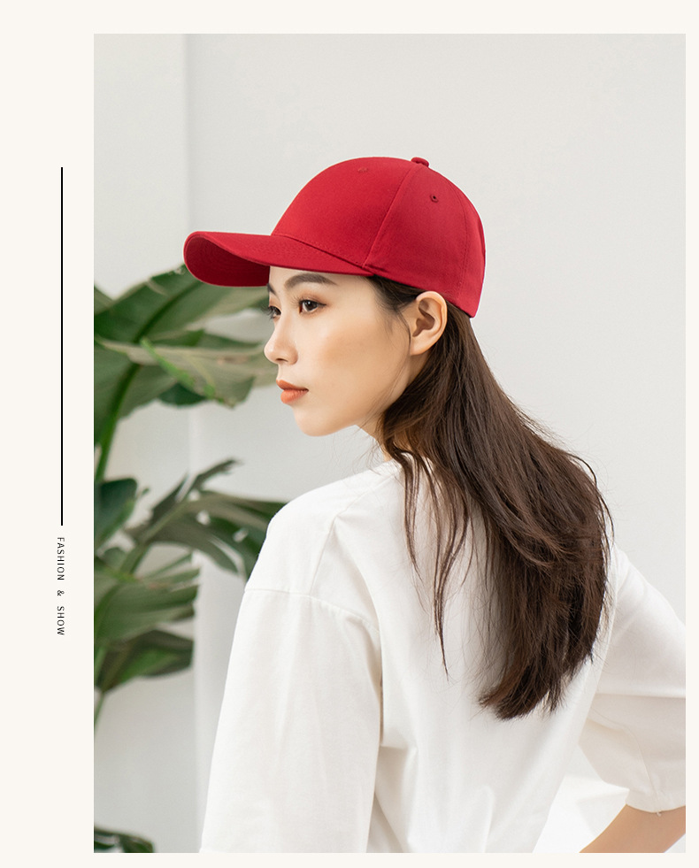 Customized logo wholesale of pure cotton baseball caps for women in spring and summer, custom-made embroidered baseball caps for men in small quantities pic 15