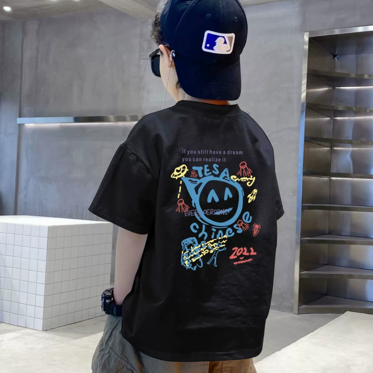 100%纯棉童装男童短袖t恤夏季新款中大童韩版宽松半袖潮流上衣潮详情4