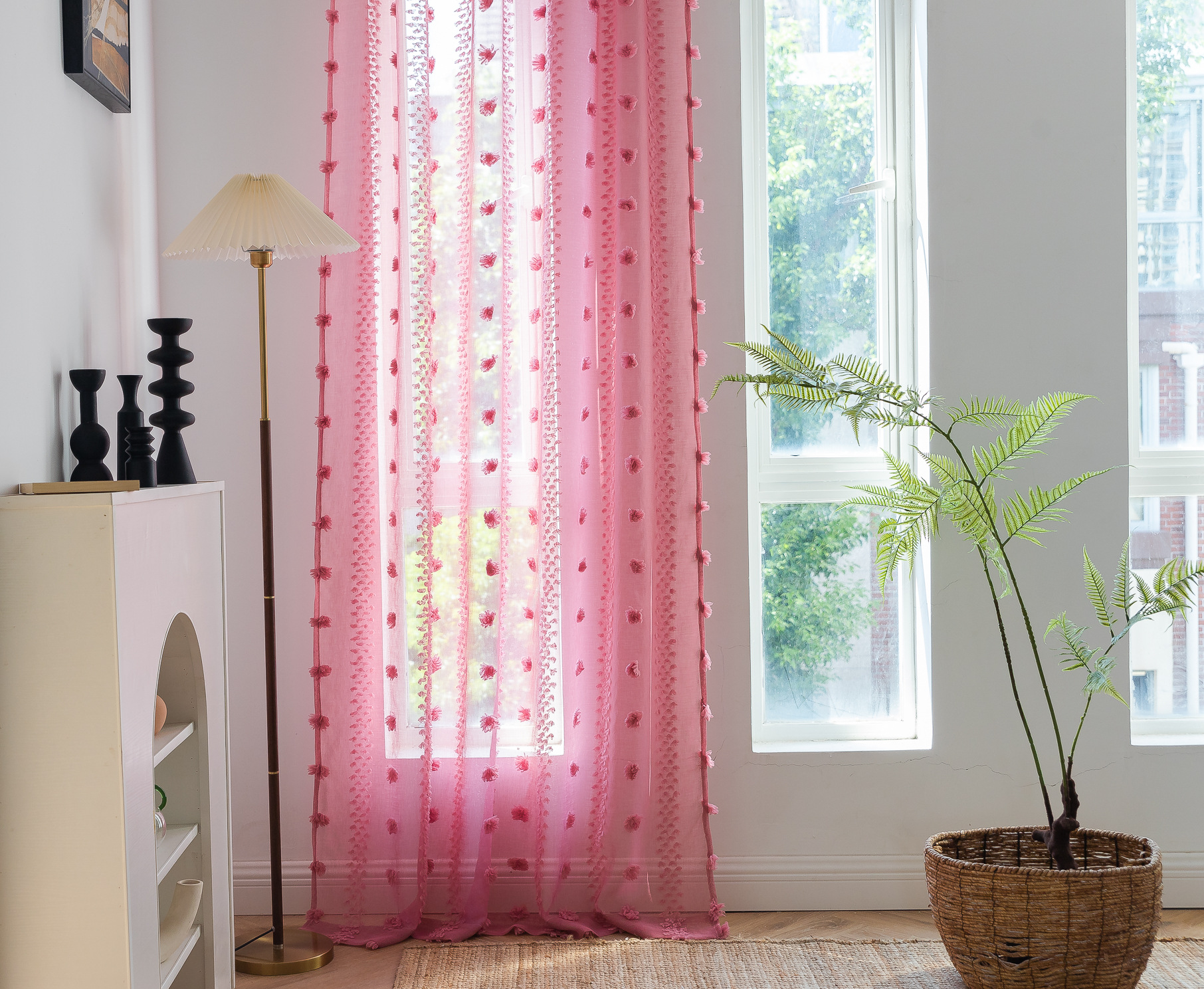 Cross-border best-selling Instagram influencer finished yellow niche light and thin window screen for living rooms and bedrooms. Manufacturer pic 36