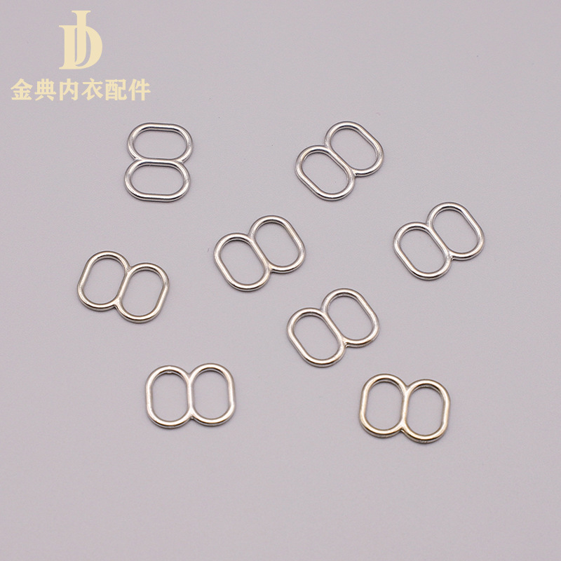 Golden Classic Underwear Accessories: Underwear adjustment alloy buckle, bra shoulder strap buckle, swimsuit thickened 089 character buckle, metal pic 4
