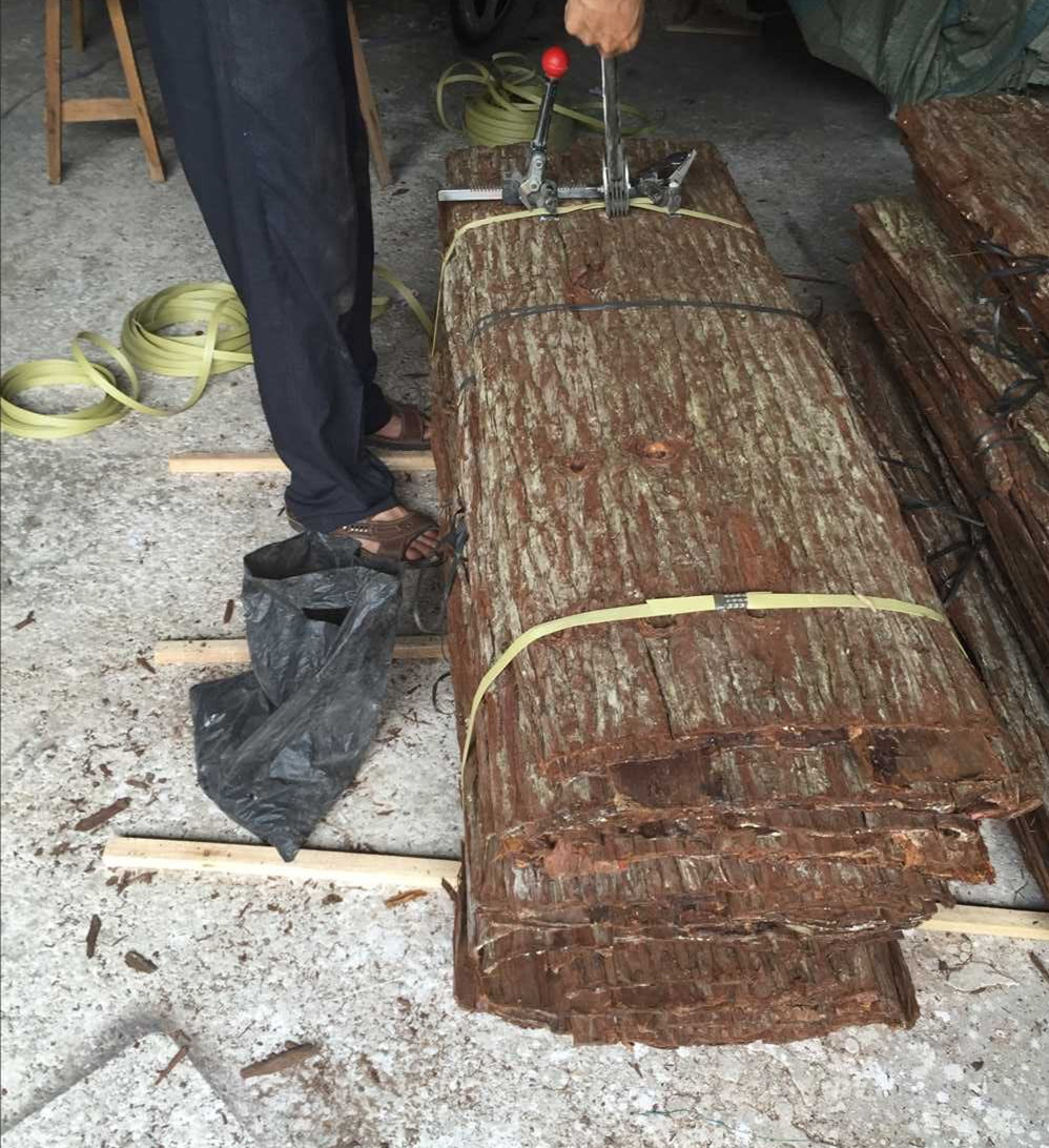 Simulated tree bark, original farm landscape, natural tree bark, real wood veneer, water pipe, column decoration, tree bark pic 21