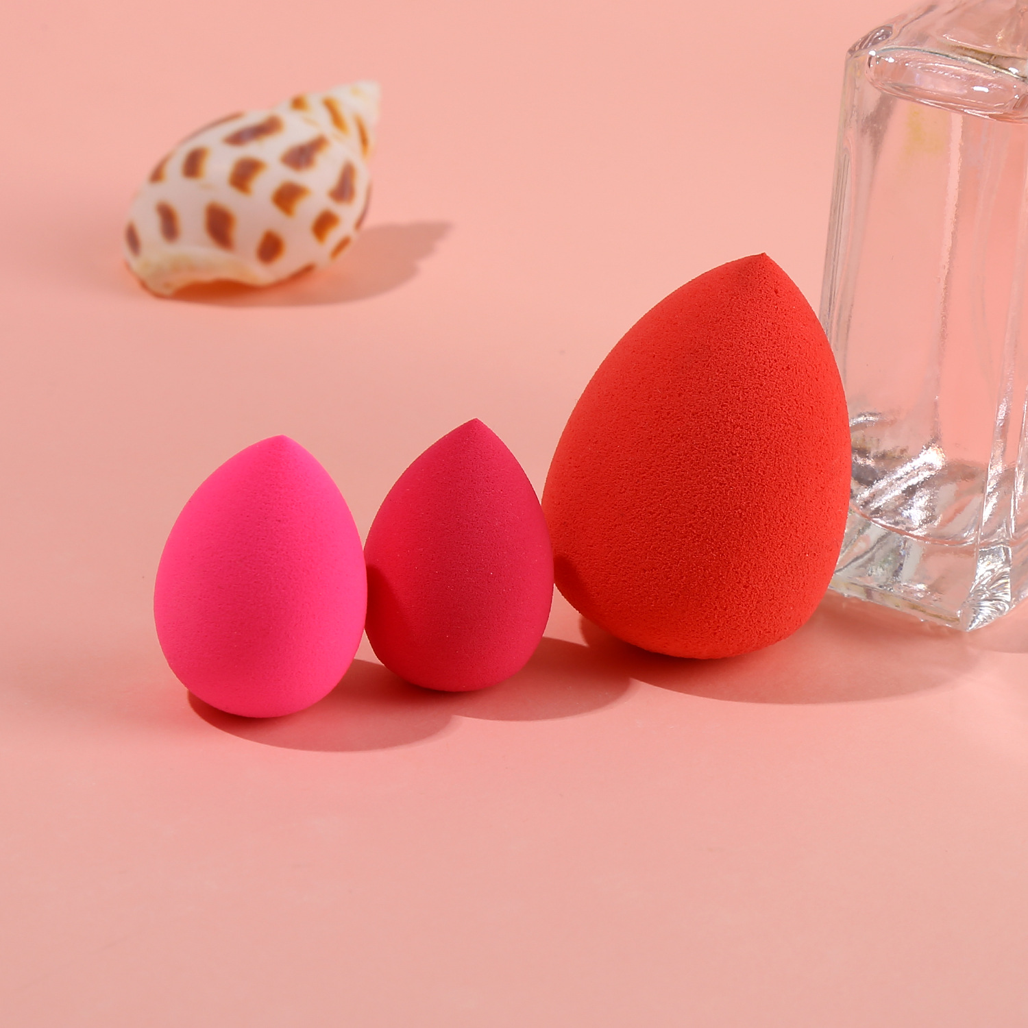 外贸美妆蛋袋装 磨边葫芦粉扑气垫 散粉扑蘑菇头心形水滴多款混装详情6