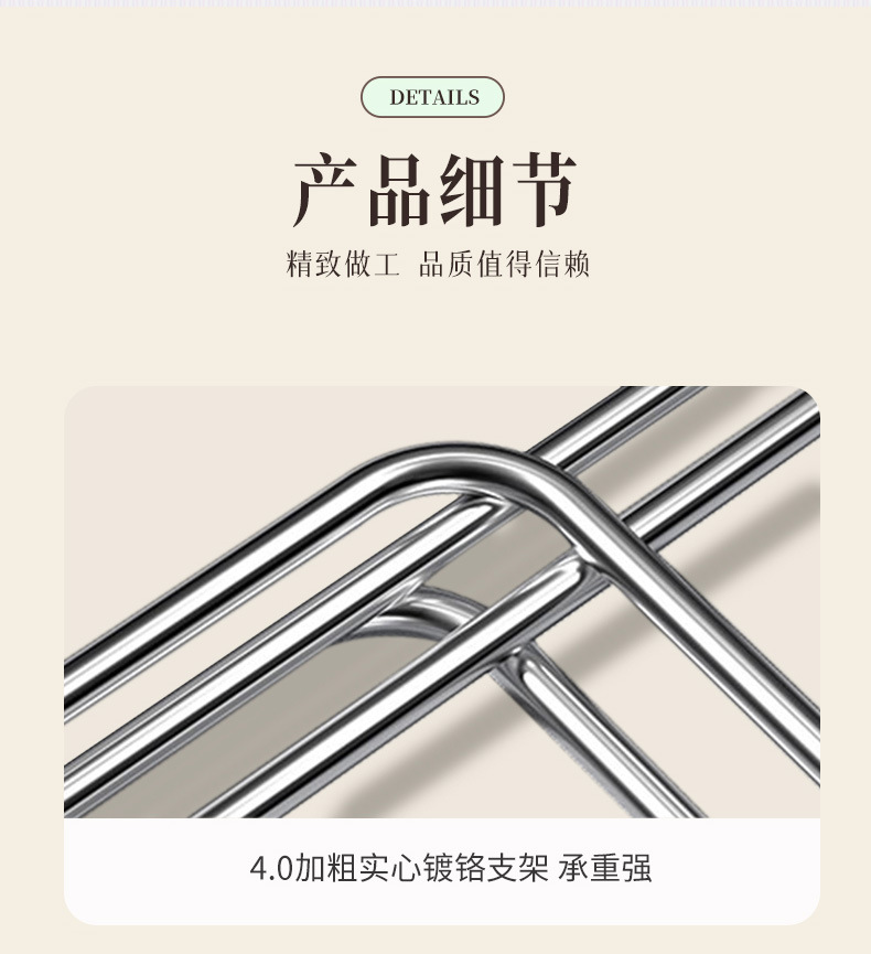 奥洁雅防水牛津布艺收纳箱120升大容量 衣物棉被四钢架折叠百纳箱详情7