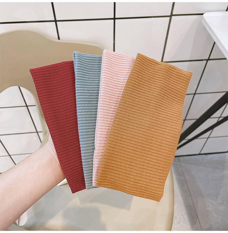 The same style of sports hair band as Ouyang Nana, versatile for female Internet celebrities, sweat-absorbing, running out, knitted woolen headscarf for women pic 11