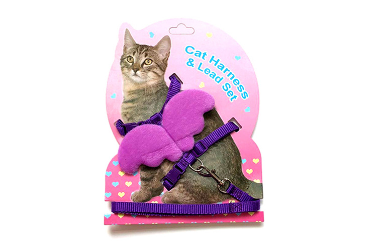Wholesale of cross-border bestseller Aishangchong cute wing chest and back leash, small dog vest style pet cat walking leash pic 9