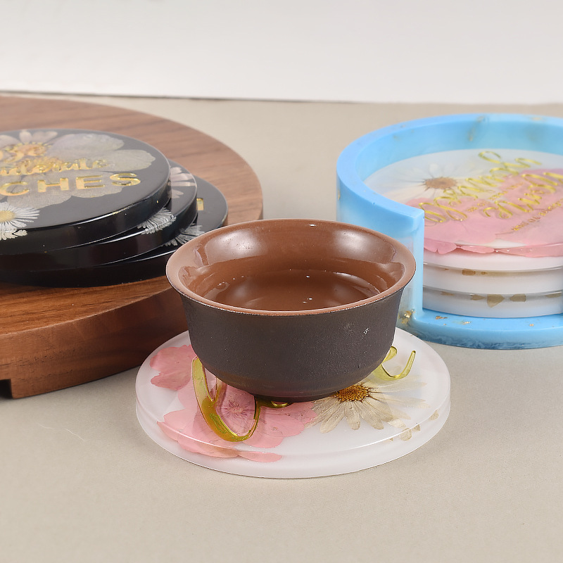 diy crystal resin, English letter blessing words, teasing words, coasters, cup holders, mirror silicone mold pic 16