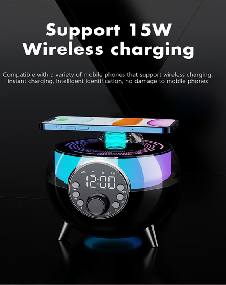 Трансконтинентальная космическая аренда с часами, сигнальная лампочка bluetooth, аудиосистема 15W pic 2