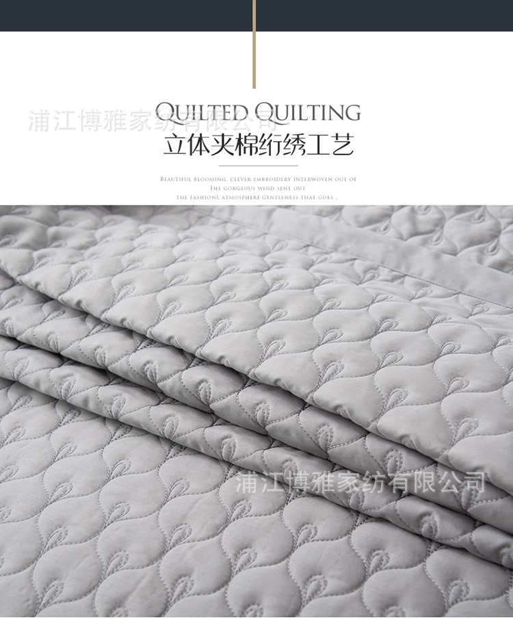 The manufacturer supplies summer quilted cotton bed sheets, pure cotton three-piece sets, skin-friendly quilted quilts and bed covers across borders, suitable for all seasons pic 15